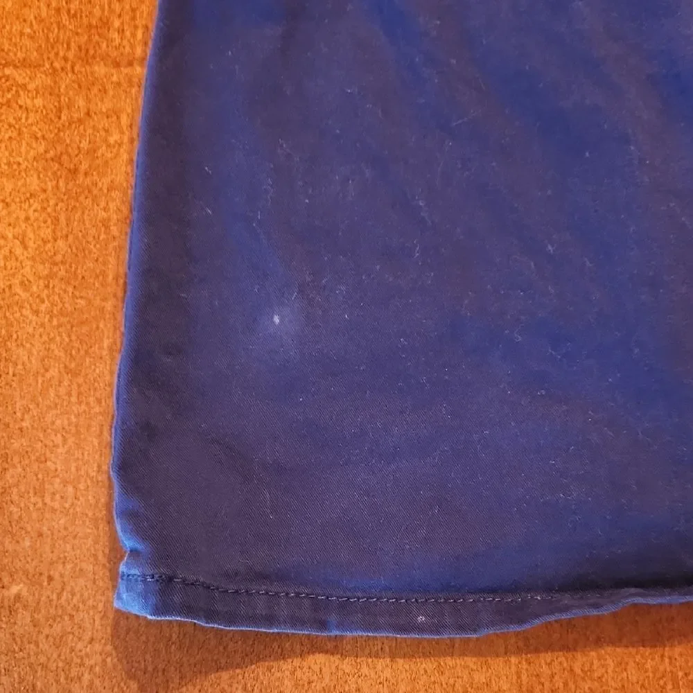 Children's Place Cotton Uniform Pleated Above Knee Skorts, 14 SLIM, Blue & Tan